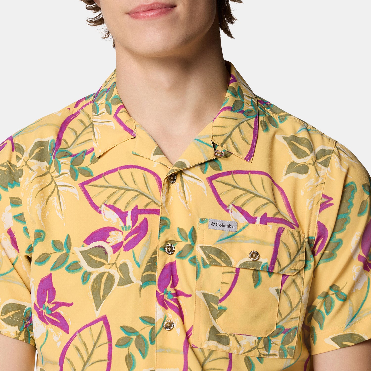 Men's Tech Trail™ Utility Printed Woven Short Sleeve Shirt