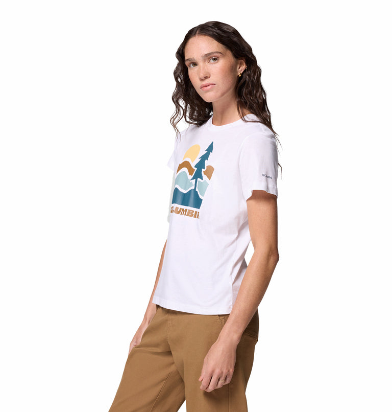 Women's Ruby Springs Graphic Fitted Short Sleeve Shirt