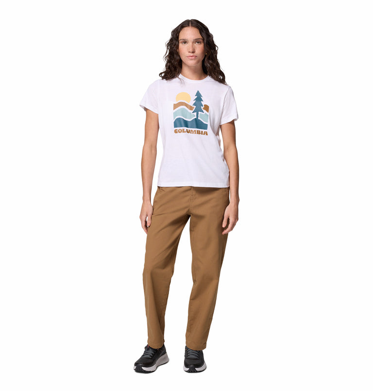 Women's Ruby Springs Graphic Fitted Short Sleeve Shirt