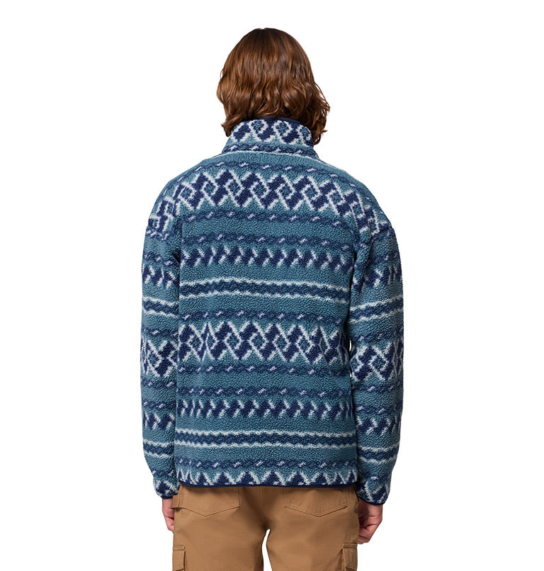 Men's Helvetia II Printed Half Snap Printed Fleece Pullover