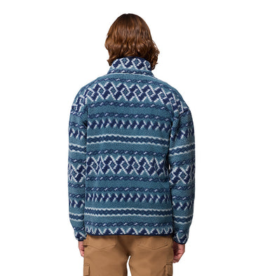 Men's Helvetia II Printed Half Snap Printed Fleece Pullover