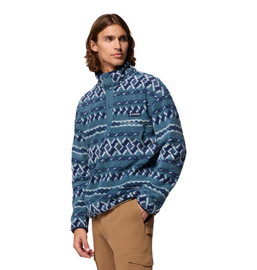 Men's Helvetia II Printed Half Snap Printed Fleece Pullover