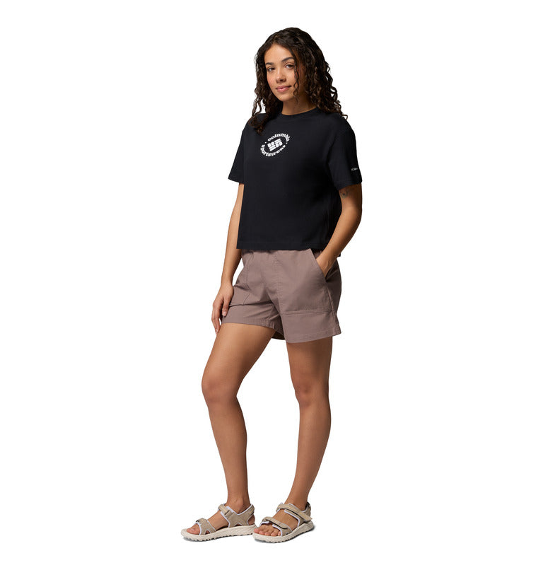 Women's Rolling Bend Graphic Relaxed Crop Shirt