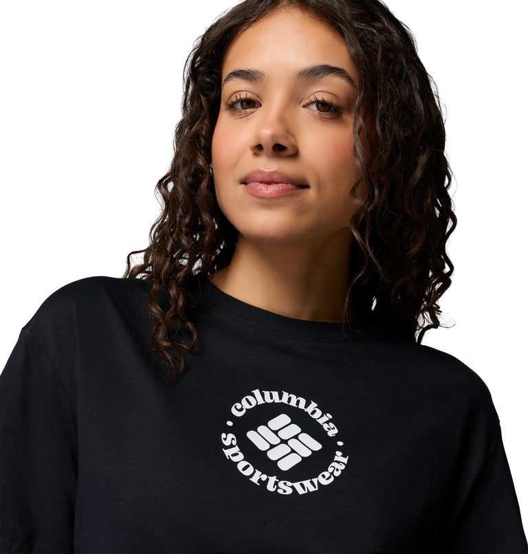 Women's Rolling Bend Graphic Relaxed Crop Shirt