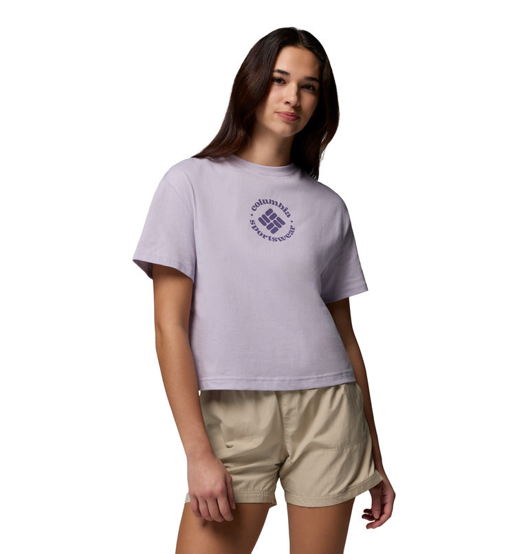 Women's Rolling Bend Graphic Relaxed Crop Shirt