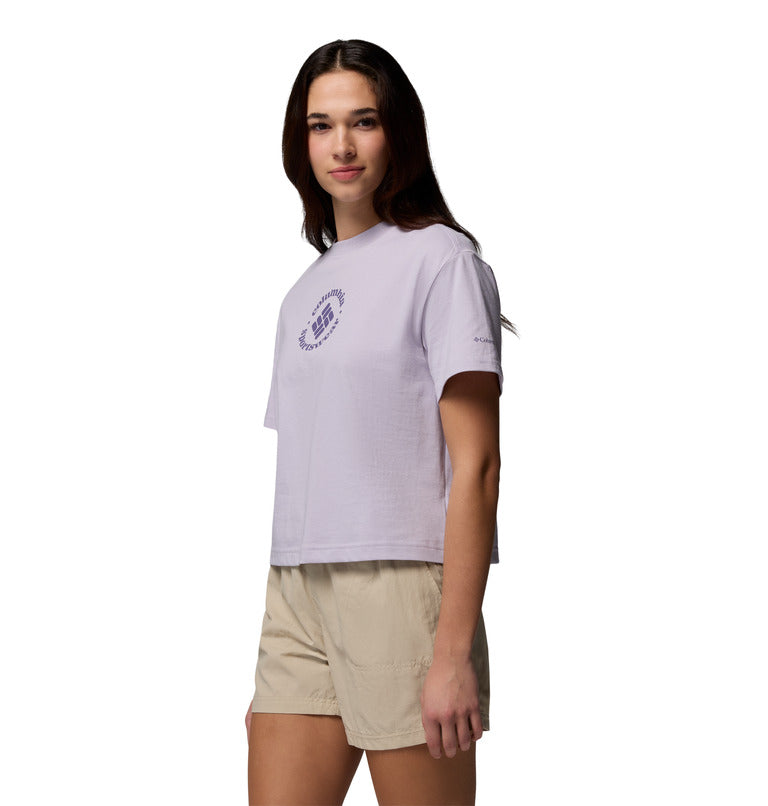 Women's Rolling Bend Graphic Relaxed Crop Shirt
