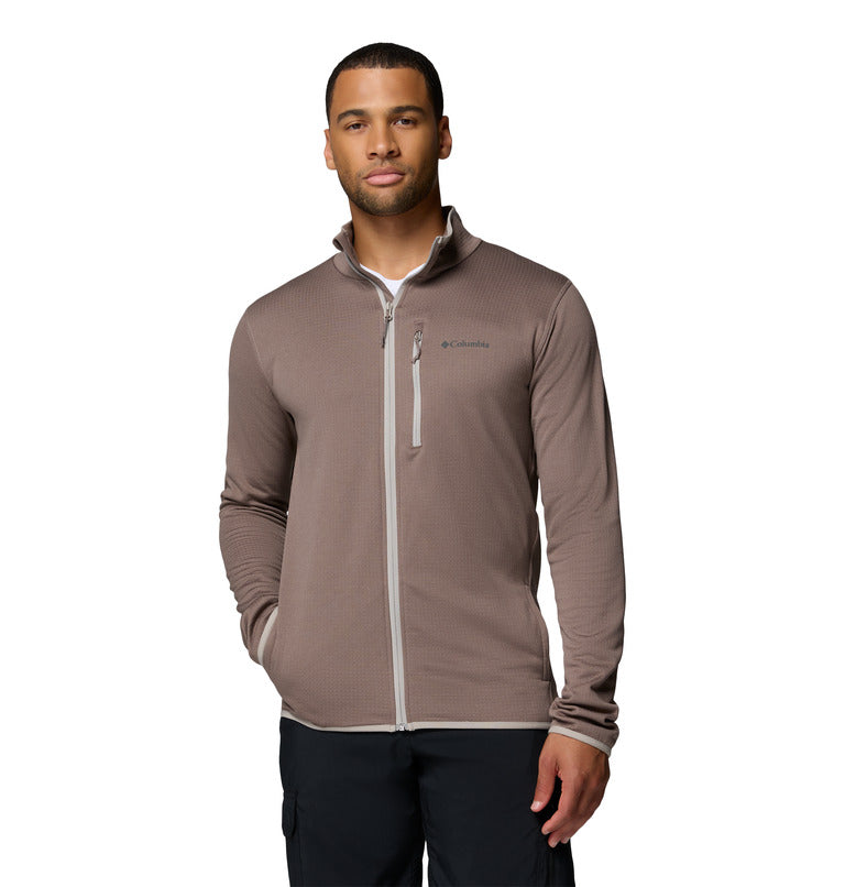 Men's Essential Hike Grid Fleece Full Zip Jacket
