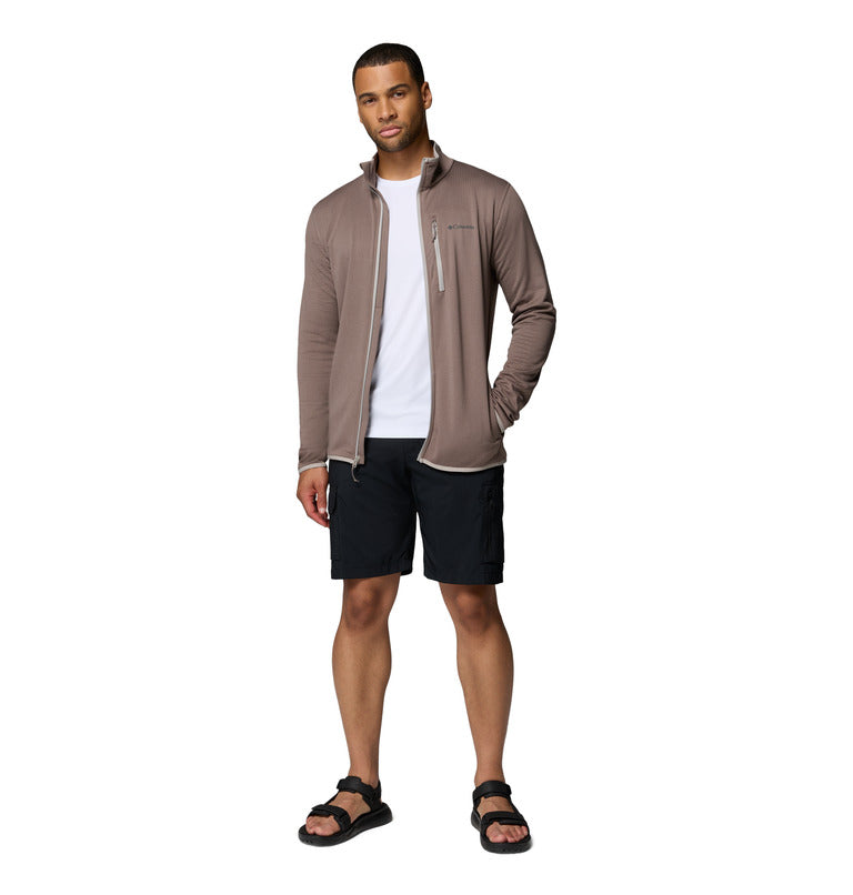 Men's Essential Hike Grid Fleece Full Zip Jacket