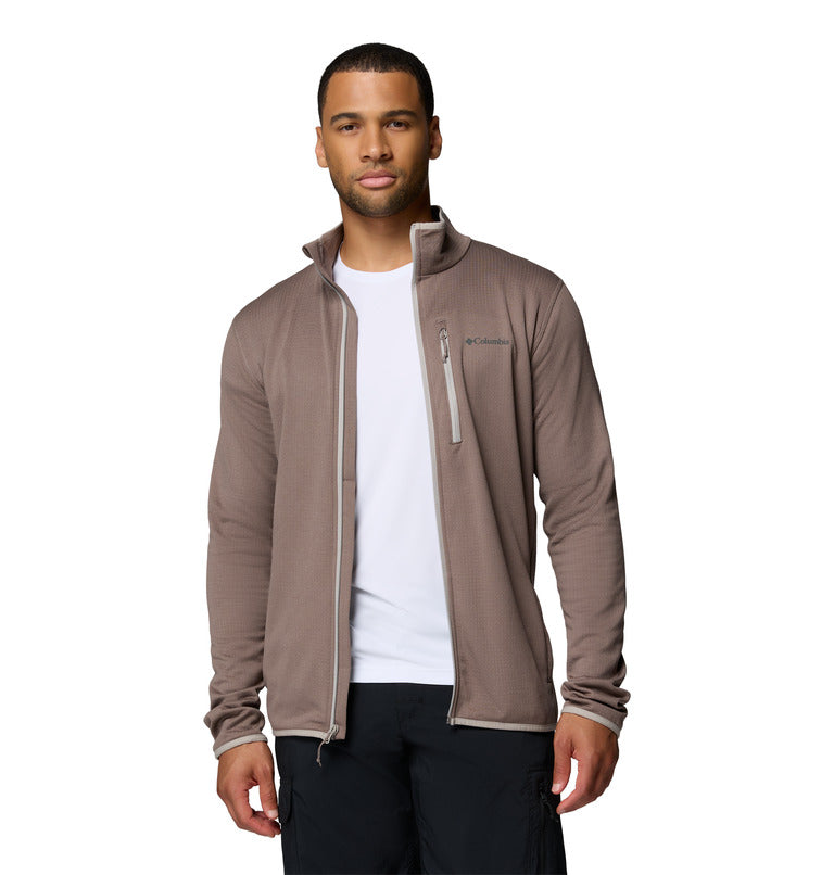 Men's Essential Hike Grid Fleece Full Zip Jacket