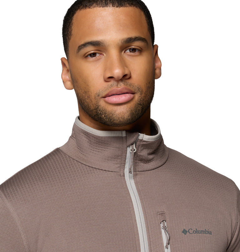 Men's Essential Hike Grid Fleece Full Zip Jacket