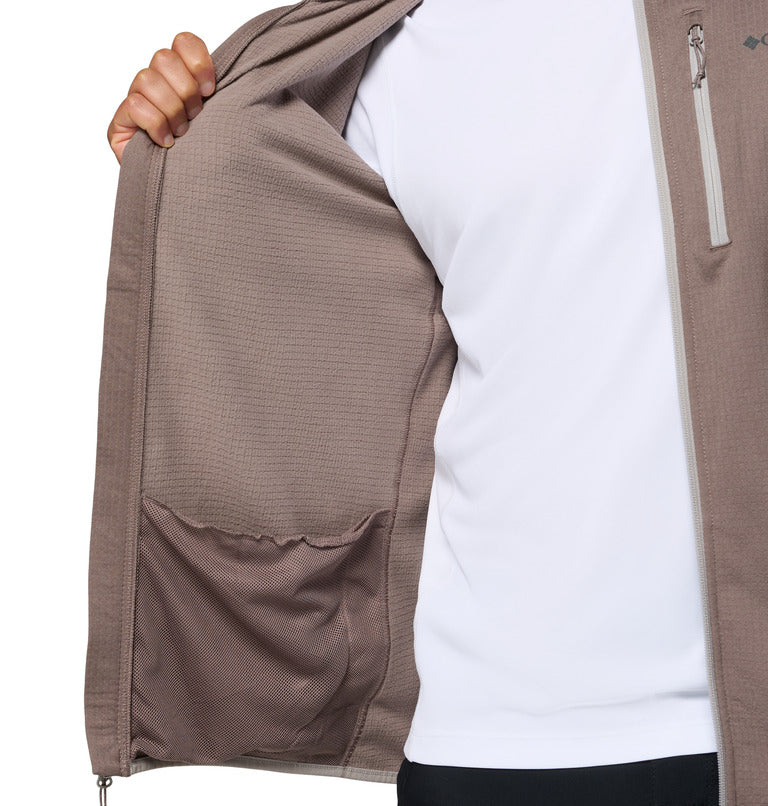 Men's Essential Hike Grid Fleece Full Zip Jacket