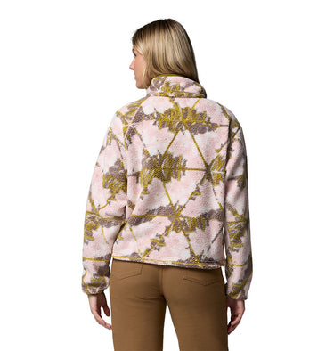 Women's Helvetia™ II Printed Cropped Half Snap Fleece Pullover