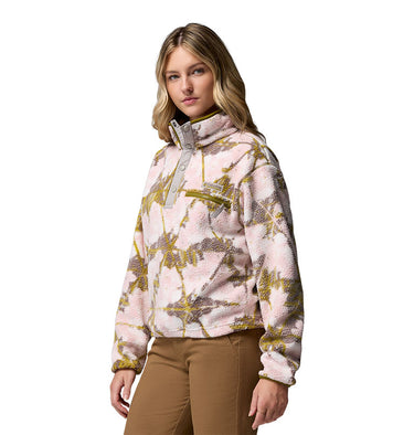 Women's Helvetia™ II Printed Cropped Half Snap Fleece Pullover