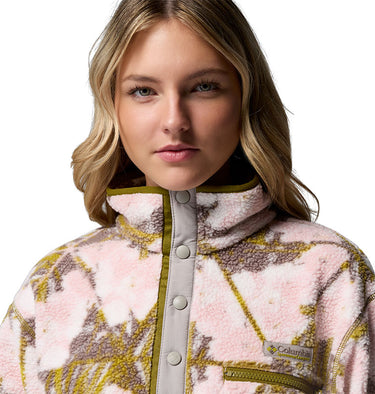 Women's Helvetia™ II Printed Cropped Half Snap Fleece Pullover