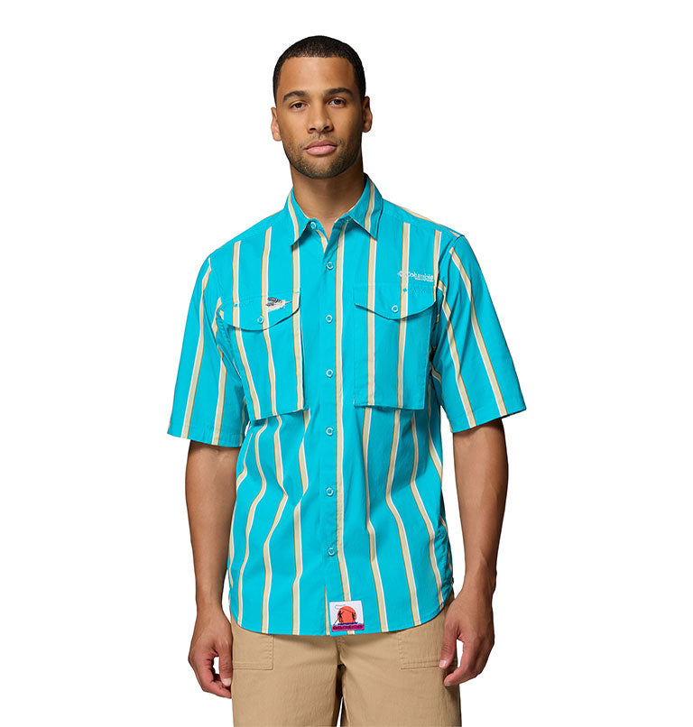 Men's PFG Bonefish Flats Printed Short Sleeve Shirt