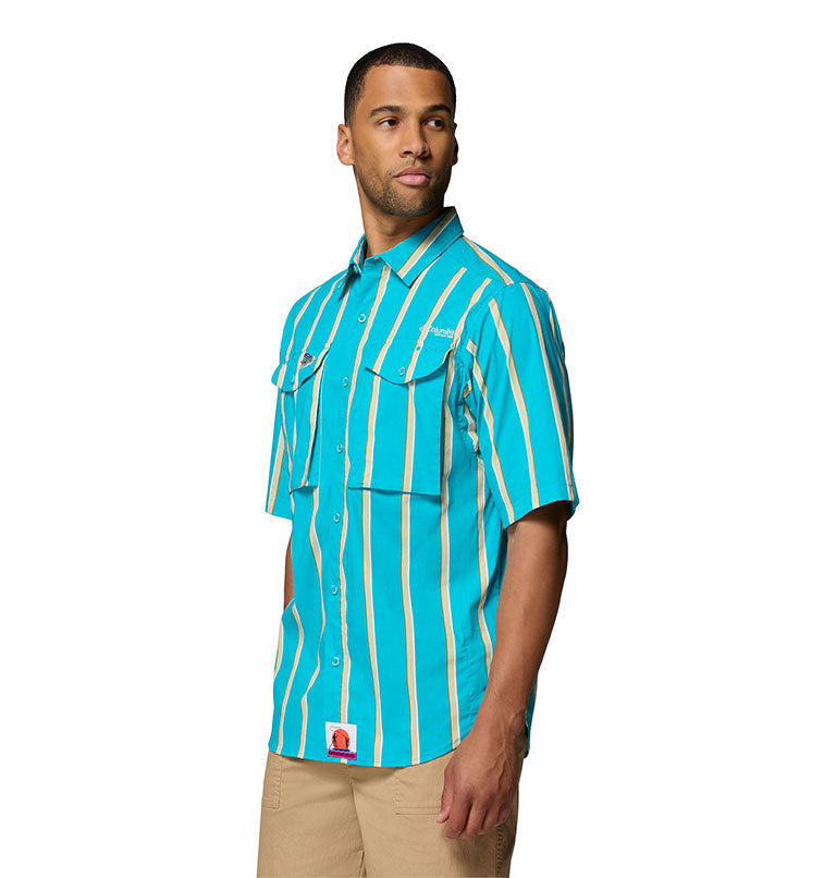 Men's PFG Bonefish Flats Printed Short Sleeve Shirt