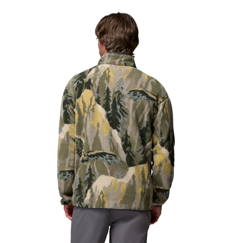 Men's Helvetia II Printed Half Snap Printed Fleece Pullover Sweatshirt