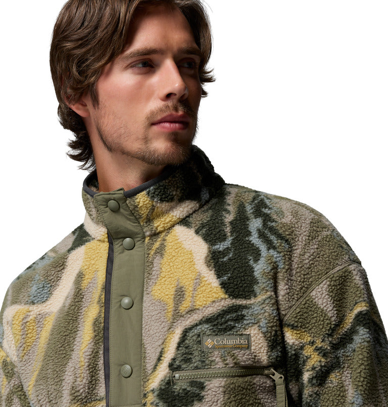 Men's Helvetia II Printed Half Snap Printed Fleece Pullover Sweatshirt